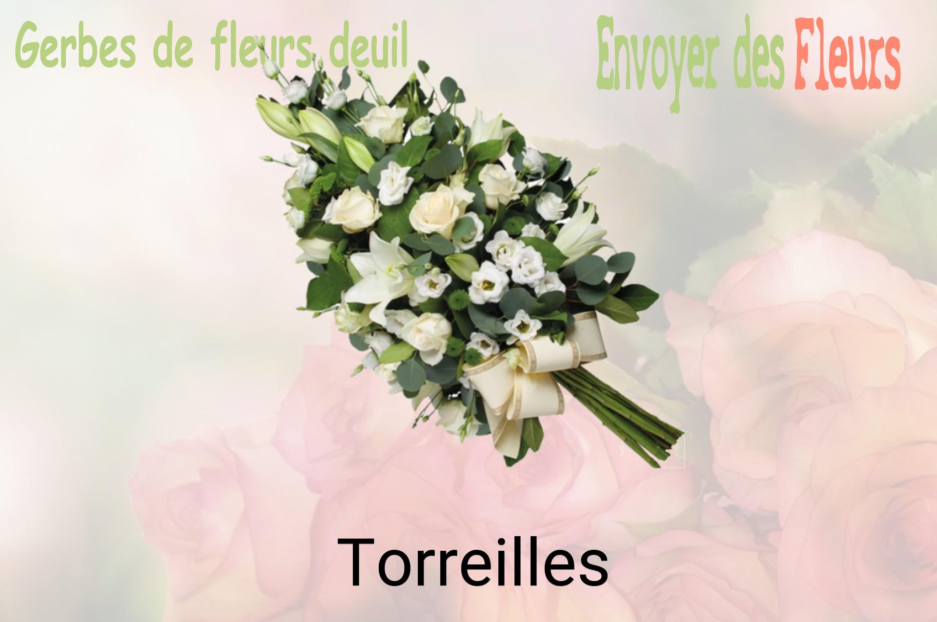 Gerbe de fleurs de deuil livrée à Torreilles
